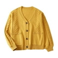 thumbnail image 2 of Kilaqueen Womens Cozzy Cotton Cardigan Sweater Casual Long Sleeve Button Down Open Fron Blouse Comfy Work Sweater Coat with Pockets, 2 of 9