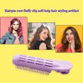 thumbnail image 2 of Ygjytge Pinza Esponjosa De Raíz De Pelo De Plástico Natural, Pinza Para Peinar El Cabello Rizado (Púrpura) Ygjytge Para estrenar, 2 of 3