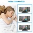 thumbnail image 4 of Digital Clock, AMIR 180° Projection Alarm Clock 7.8'' LED Mirror Display Snooze Function Digital Alarm Clock for Bedroom Kids Elderly Home Office, 4 of 10