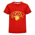 thumbnail image 1 of Playera Infantil MrBeast Azul Niño Niña Estilo Verano Ropa Casual Algodón Estampado Regalo Juvenil Fans Moda Cómoda Diario, 1 of 4