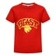 thumbnail image 1 of Playera Infantil MrBeast Azul Niño Niña Estilo Verano Ropa Casual Algodón Estampado Regalo Juvenil Fans Moda Cómoda Diario, 1 of 4