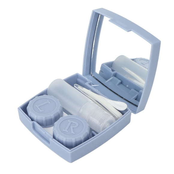 Kit de estuche para lentes de contacto ANGGREK Plástico compacto azul