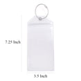 thumbnail image 2 of TOPTIE 4 Pack Cruise Luggage Tags Set Clear Tag Holder Zip Seal and Steel Loops, 2 of 4