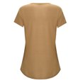 thumbnail image 3 of Dezsed Summer Nursing Tshirt Color Block Maternity Short Sleeve Top for Breastfeeding Pregnancy Shirt with Pocket Casual Maternity Clothes, 3 of 4