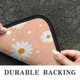 thumbnail image 6 of Peach Daisy Flower White Blooms Pattern Door Rugs,Washable Non Slip Door Mats Indoor,Decorative Door Mats,Entry Mat Indoor for Entrance,Bedroom,Kitchen,Bathroom,30"x17", 6 of 6