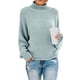 thumbnail image 4 of Suéter de gran tamaño con cuello alto y manga larga para mujer XXL Sunnimix  suéter de mujer de gran tamaño, 4 of 8