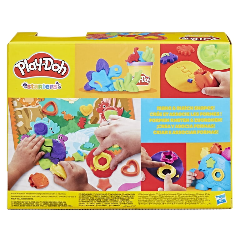 Play-Doh Shapes & Colors Dinosaur Play Doughs, Multicolor, 2 oz