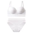 thumbnail image 3 of TSADFHJI Women's Wireless Bra with Seamless Smooth Comfort Wirefree T Shirt Bra Women Bras 2 Piece Bras Bras for Women Role Play Women's Bras Corset White XXL, 3 of 3