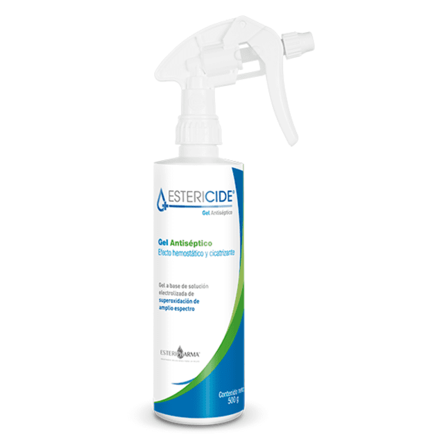 Estericide Gel Antiseptico para Heridas y Quemaduras, Cicatrizante y Regenerador Atomizador de 500g