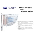 thumbnail image 2 of Medidor de lluvia y viento 5 en 1 para estación meteorológica EZRead 840-0052, 2 of 5