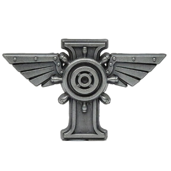 Starforged Warhammer 40K Peripheral Products Navis Imperialis Brooch Silver Pin Badge