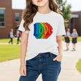 thumbnail image 6 of Piuwrlz Girls Short T-Shirts Kids Graphic Shirts Tops Cotton Pullover White Size 3 Years, 6 of 10