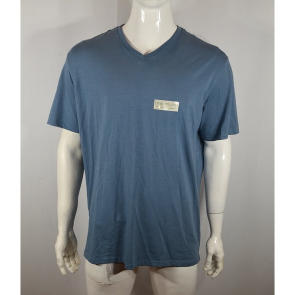 one day away v neck t shirt blue
