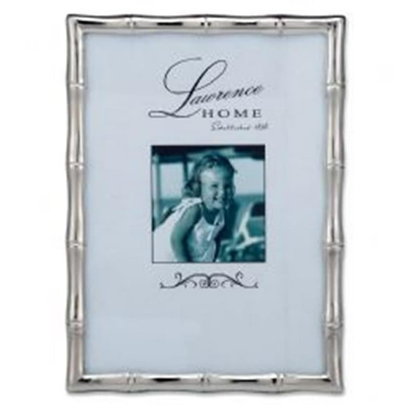 LawrenceFrames  5 x 7 in. Bamboo Picture Frame, Silver