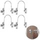 thumbnail image 4 of 4 Pcs Window Restrictor Locks Window Restrictors Baby Security Window Locks Window Locks Door Locks, 4 of 4