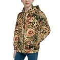 thumbnail image 2 of Kdxio Animal Leopard Pattern Kids Boys Girls Zip Up Hoodie 3D Printed Hooded Sweatshirt Hoody Coat with Pocket 7-12 Y-Small, 2 of 6
