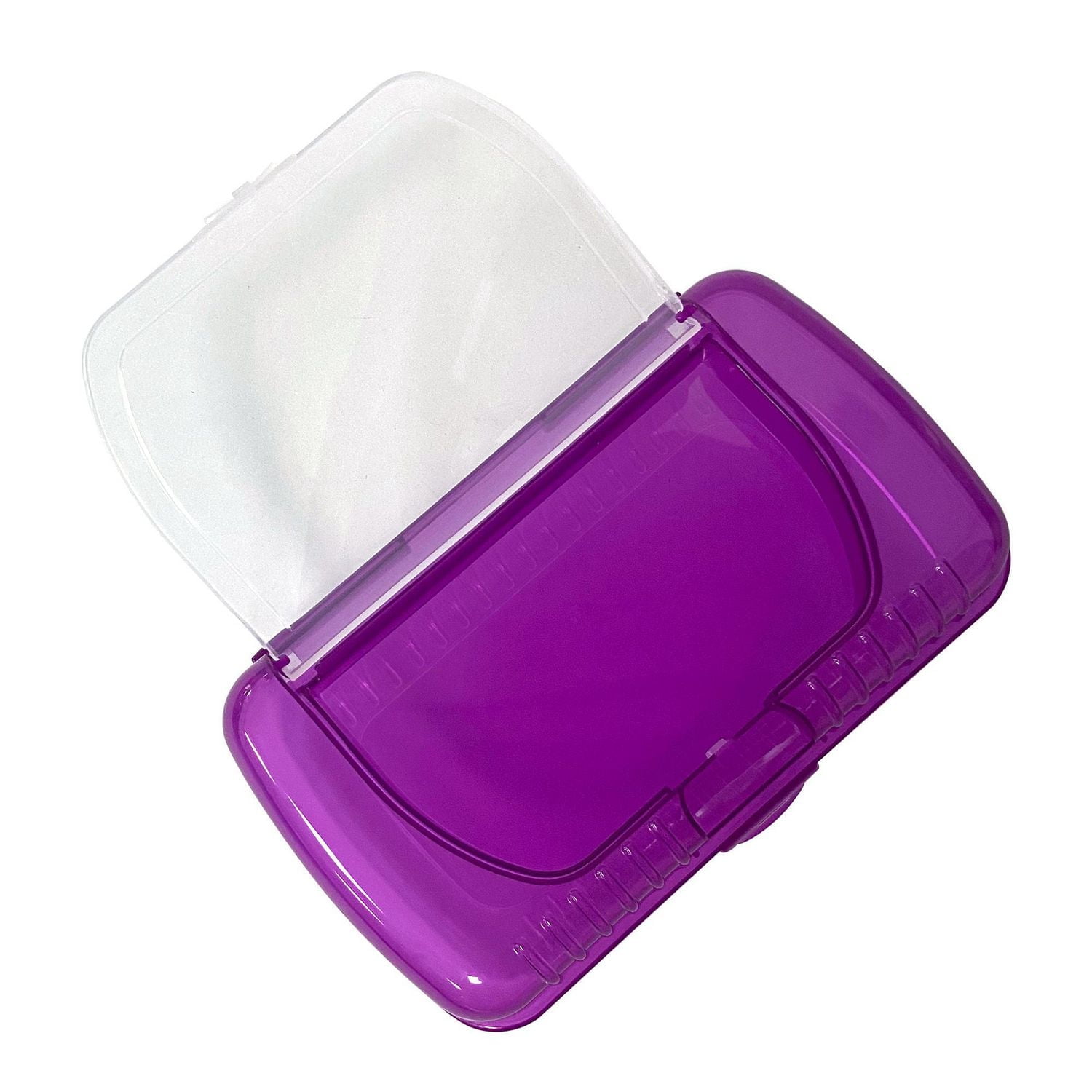 DOUBLE LAYER PLASTIC BOX PURPLE