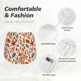 thumbnail image 4 of Gukieu Autumn Leaves Print Women's Sports Shorts with Drawstring Elastic Waistband for Running, Yoga, Fitness-Small, 4 of 7