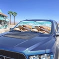 thumbnail image 2 of Jeiento Turtle Car Sun Visor 2-Piece Foldable Car Windshield Sun Shade Sun Shade for UV Protection Auto Interior Protector Easy Installation Fit Most Truck, Suv, or Van, 2 of 7