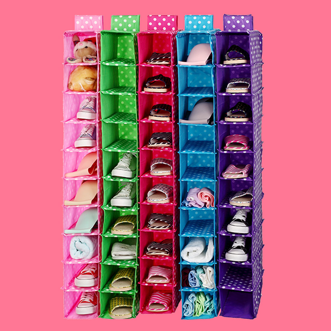 Foldable 10 Compartments Clothes Underwear Organizer Storage Box