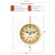 thumbnail image 4 of Reloj de pared Bearachild Retro estilo Vintage doble cara Blanco, 4 of 6