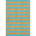 thumbnail image 2 of Addison Rugs Mayfield Washable Transitional Stripes Aqua Rectangle Rug, 10' x 14', 2 of 6