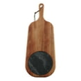 thumbnail image 2 of Tramontina Provence  2-Piece African Mahogany Cheese Serving Board with Marble Insert, Natural Oil Finish, 2 of 4