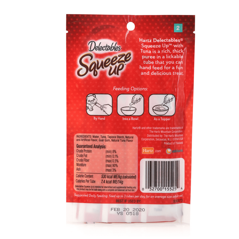 Hartz squeeze ups ingredients 2025