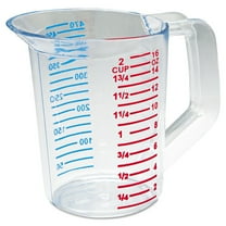 Rubbermaid Commercial Bouncer Measuring Cup 16oz Clear 3215CLE