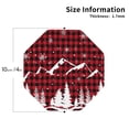 thumbnail image 2 of Naloa Christmas Tree Buffalo Plaid Leather Coasters for Drinks, Durable Drink Coasters 4 Set for Tabletop Protection, Luxurious Home Décor and Housewarming Gift ( {designName})Octagon, 2 of 6