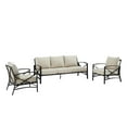 thumbnail image 3 of Outdoor Sofa Set - Metal Patio Furniture 3 Piece Set - Sofa & 2 Chairs - Weather Resistant, 3 of 10