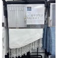 thumbnail image 3 of Regal Home Collections Gina Metallic Jacquard Rod Pocket 1 Valance, White, 3 of 3