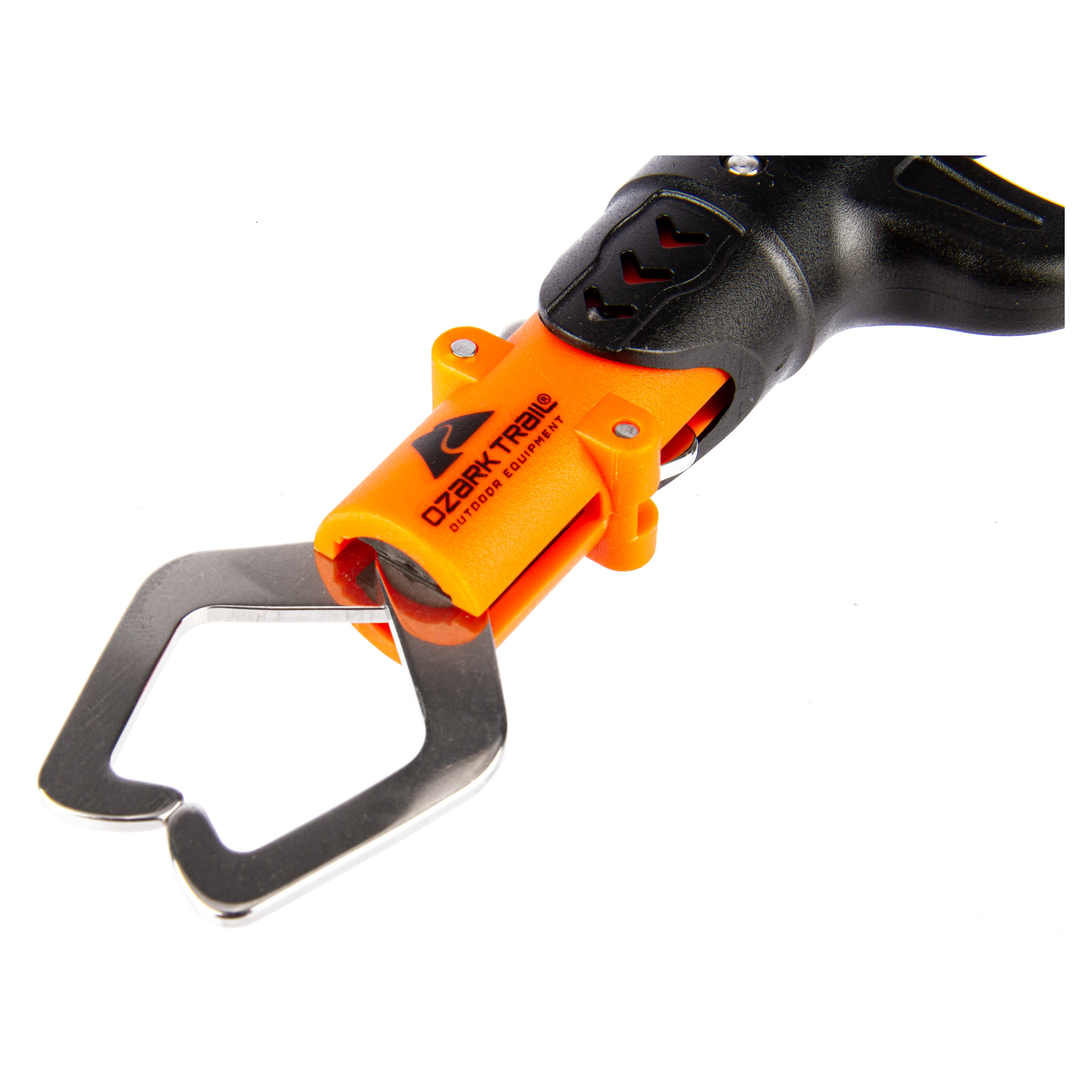 Ozark Trail Stainless Steel Fish Lip Gripper Tool with Non-Slip Handle and Wrist Strap, 8 Inch