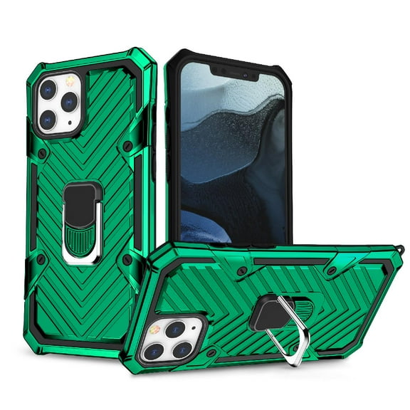 For use with iphone 12/ Iphone 12 Pro Kickstand Anti-shock And Anti Falling Case In Green