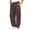 Brown, variant on Chiccall Boys Girls Baggy Sweatpants Elastic Waist Wide Leg Lounge Sweat Pants Casual Versatile Joggers Track Pants with Zippers and Pockets