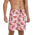 thumbnail image 2 of Kdxio Cute Watermelon Print Mens Sleep Shorts Bottoms Soft Comfy Pajama Wear Pants with Drawstring Pockets, 2 of 7