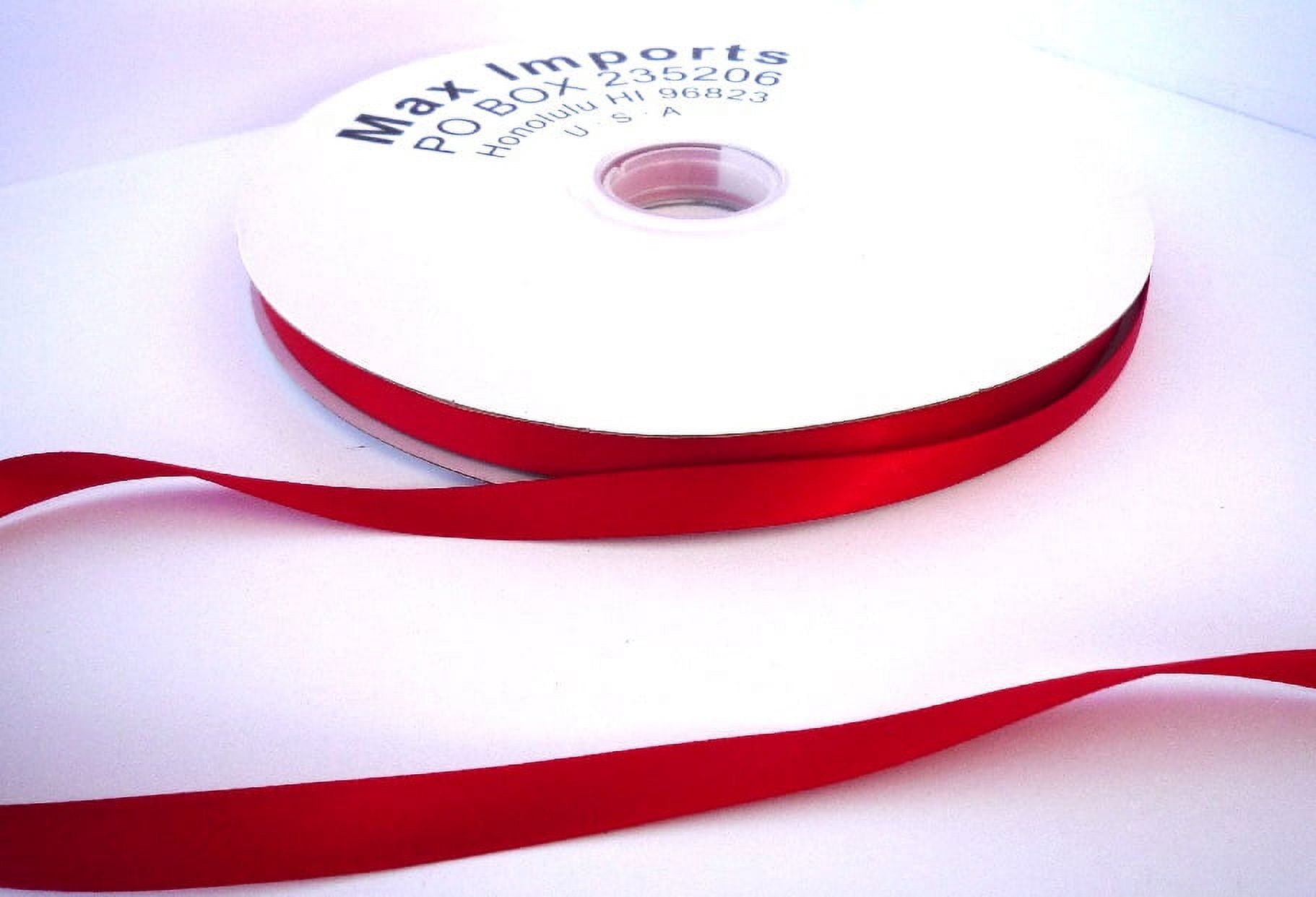 Maxport Corporation 3/8"Satin Red Ribbon, 100 Yd.