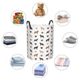thumbnail image 2 of Back Labrador Retriever Dog Laundry Basket, Laundry Hamper Waterproof Laundry Bag Clothes Hamper Laundry Bin with Handles for Bedroom, Living Room, Kids Room-#, 2 of 5