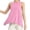 Hot Pink, variant on Women's Tanks & for Daily Wear Sports and Yoga Round Neck Sleeveless Hollow Back Design for Comfort and Style Belly Tops for Women Business Casual Top Shirt with Strings