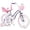 Purple, variant on Glerc Petal Girls Bike, 18 Inch Kids Bike for Ages 5-9 Years Old, Princess Style Kids Bicycle with Training Wheels & Basket & Streamers, Pink