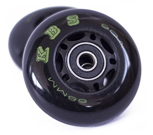 Ripstik Wheels by KBS Razor Ripsurf Performance Caster Board Replacement 68mm-80mm 90a with ABEC 7 Speed Bearings 2 Pack Set of Two Ripstick Luggage Scooter Inline 