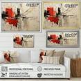 thumbnail image 4 of Designart "modern Duality I" Abstract Collages Floater Framed Wall Art Print, 4 of 7