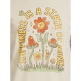 thumbnail image 4 of Humor Men's and Big Men's Happiness Is a State Of Mind Mushroom and Flowers Short Sleeve Men's Graphic Tee, Sizes S-3XL, 4 of 5
