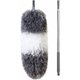 thumbnail image 1 of Plumero de microfibra con mango extensible, plumero telescópico de telaraña de 100 pulgadas para limpieza, cabezal plegable, cubierta resistente a los arañazos, plumero de techo lavable, ventilación, 1 of 5