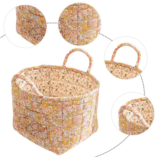 Canasta Almacenamiento Boho Fabriced Acolchada Con Lavandería (1888)