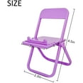 thumbnail image 2 of 2Pcs Mini Chair Shape Cell Phone Holder Car, Universal Candy Color Portable Stool Shape Mini Desktop Phone Holder Table Top Decoration Foldable Orange, 2 of 8
