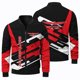 thumbnail image 2 of Nueva chaqueta de manga larga con estampado 3D para hombre, clásica, para carreras, deportes al aire libre, ciclismo, chaqueta de cuello redondo con cremallera a la moda, 2 of 4