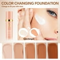 thumbnail image 3 of Color Changing Foundation,Foundation 4 in 1-Light Spectrum Cosmetics Foundation Liquid with SPF 50+, Concealer Cosmetic Lightweight Makeup, Longwearing & Waterproof for Makeup Medium (1 pack), 3 of 9