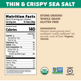 thumbnail image 4 of Que Pasa Organic Thin & Crispy Sea Salt Chips 10oz Bag, 4 of 4