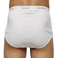 thumbnail image 2 of Hanes Men's Tagless 100% Cotton Soft and Breathable Briefs, White, 7-Pack, 2 of 3